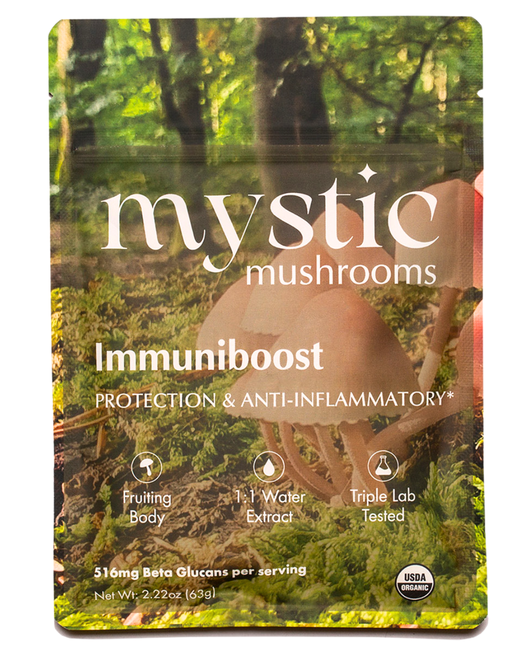 ProSporous sveppablanda – Lífræn 1:1 sveppaþykkni fyrir orku, öndun, lifur og húð | Organic mushroom extract for energy, lungs, liver, and skin
