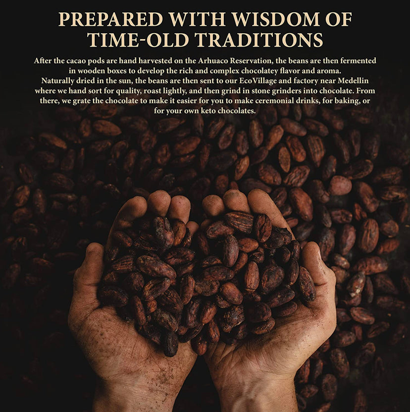 pure cacao beans kakóbaunir kakónibbur